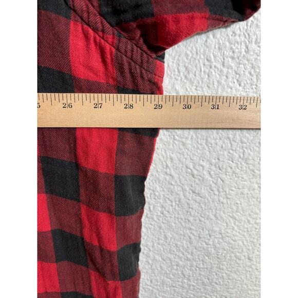 Vintage RL Polo Country Shirt Shaket Mens 4XB Flannel Plaid Pearl Snaps Red - Picture 4 of 11